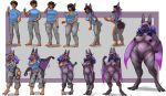  anthro bat big_breasts breasts eyewear female gender_transformation glasses hair human male mammal mature_female membranous_wings mtf_transformation purple_hair pussy slipe solo transformation transformation_sequence voluptuous wide_hips wings 