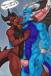  abs anthro biceps big_breasts blush breasts couple_(disambiguation) cum dragon duo erection female internal kissing kurtassclear male male/female muscular nipples nude open_mouth penetration penis pussy reptile scalie sex simple_background thick_thighs tongue vaginal vaginal_penetration 