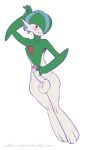  balls comfycushion erection gallade hair hair_over_eye humanoid_penis looking_at_viewer male nintendo nude penis pok&eacute;mon pok&eacute;mon_(species) smile solo video_games wide_hips 