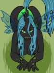  alternate_form anthro anthrofied bedroom_eyes breasts female friendship_is_magic green_eyes half-closed_eyes happy insect_wings my_little_pony naughty_face nipples pose queen_chrysalis_(mlp) seductive smile solo spacecadet wings 