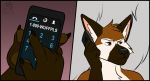  canine cellphone comic fox male mammal phone skdaffle solo 
