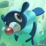  &lt;3 alomomola ambiguous_gender archie_adiartama bubble illustration invalid_color invalid_tag nintendo pok&eacute;mon pok&eacute;mon_(species) pokemon_sun_and_moon popplio smile underwater video_games water 