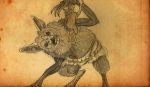  anthro bainligor bat child claws clothed clothing dungeons_&amp;_dragons duo jerhaia-tsukikitsune mammal mother nude parent simple_background textured_background topless torn_bottomwear young 