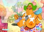  big_breasts bob-jiggles breasts bukkake cartoon_network chowder chowder_(series) clothing cum digital_media_(artwork) female hi_res lips looking_at_viewer ms._endive nipples penis solo teeth 