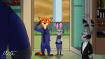  16:9 2018 amputee anthro canine clothing disney female fox fur hi_res jack_savage judy_hopps lagomorph male mammal mr-punctual nick_wilde rabbit zootopia 