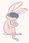  anthro comic_anon disney fan_character fuel_(artist) fur lagomorph lying male mammal rabbit virtual_reality zootopia 