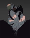  2boys anal ass blush cum cum_in_ass cum_while_penetrated cumdrip devilman devilman_crybaby interspecies lifting male_focus multiple_boys penetration sex size_difference steam tail yaoi 