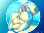  &lt;3 anus balls beach big_balls big_breasts big_butt breasts butt cum cum_drip cum_on_ground dripping herm huge_balls huge_breasts huge_butt humanoid_penis hyper hyper_balls hyper_breasts hyper_penis intersex lapras looking_back nintendo overweight penis pok&eacute;mon pok&eacute;mon_(species) pussy retracted_foreskin seaside smile solo thelazydreamer uncut vein video_games 