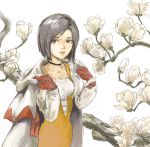  artist_request black_eyes black_hair bodysuit breasts final_fantasy final_fantasy_ix garnet_til_alexandros_xvii looking_at_viewer lowres medium_breasts medium_hair orange_bodysuit skin_tight solo 