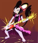  bow clothing dress electric electricity emolga female fur guitar hair holding_musical_instrument mammal musical_instrument nintendo playing_guitar playing_music pok&eacute;mon pok&eacute;mon_(species) rodent solo source_request standing unknown_artist video_games 