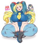  1girl areolae blonde_hair blush boots breasts cammy_white doboshiru female fingerless_gloves gloves large_breasts legs leotard long_hair looking_at_viewer nipples open_mouth plump see-through simple_background sitting solo street_fighter 