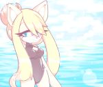  blonde_hair clothing female fur gold_fur hair invalid_color invalid_tag peachysoft sea solo sonic_(series) swimsuit water 
