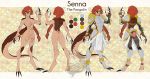  animal_humanoid anthro armor blackwolf275 braided_hair breasts claws featureless_breasts featureless_crotch female green_eyes hair humanoid mammal model_sheet pangolin red_hair scales scar senna_(redsorrows) 