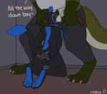 2017 3_toes 4_fingers age_difference anthro anthro_on_anthro anus arched_back arius_(acid-dolfy-reign194) asphyxiation ass_to_mouth balls barefoot belt belt_leash big_dom_small_sub black_fur black_tail blue_anus blue_bottomwear blue_clothing blue_eyes blue_fur blue_hair blue_markings blue_tail blue_tongue blush braided_hair buckteeth butt cheek_tuft chest_tuft choking claws clothed clothed/nude clothing countershade_face countershade_tail countershade_torso countershading crocodilian cum cum_drip cum_from_ass cum_in_ass cum_in_mouth cum_inside cum_leaking cum_on_butt cum_on_face deep_throat dialogue digital_media_(artwork) dirty_talk domination dripping duo ear_piercing ears_back elbow_tufts english_text erection eyebrows faceless_male facial_markings fellatio forced forced_oral fully_clothed fur gaping gaping_anus gloves_(marking) green_scales green_tail hair half-closed_eyes half-length_portrait head_grab hi_res holding_butt inside interspecies kneeling larger_male leash leash_pull male male/male male_domination male_penetrating mammal markings multicolored_fur multicolored_scales nude older_male on_ground open_mouth open_pants oral pants partially_clothed penis piercing poking_out portrait randall_(rotten_robbie) reptile rotten_robbie scales scalie sergal sex shirt short_hair shoulder_tuft signature single_braid size_difference slightly_chubby smaller_male socks_(marking) solo_focus standing submissive submissive_male tail_tuft tank_top teeth text toe_claws toes tongue tongue_out tuft two_tone_fur two_tone_scales two_tone_tail white_clothing white_penis white_scales white_tail white_topwear younger_male 