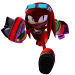  2000s blue_goggles dreamcast fur glowing knuckles_the_echidna nibroc-rock purple_eyes red_fur sa2 shaded sonic_(series) 