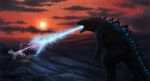  cloud dinosaur energy giant_monster glowing godzilla godzilla_(series) hills horse kaijuu legendary_pictures monster monsterverse mr._toots pony rainbow red_faction sun sunset toho_(film_company) unicorn what 