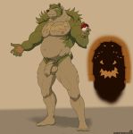  anthro balls bear claws fak&eacute;mon greeneyedwolfking half-erect male mammal muscular nintendo nipples nude penis pok&eacute;ball pok&eacute;mon pubes solo standing uncut video_games 