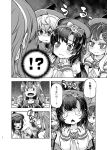  4girls alternate_costume bare_shoulders breasts cape chinese_clothes comic cosplay dudou fate/grand_order fate_(series) fundoshi gloves greyscale hat headpiece imu_sanjo japanese_clothes kantai_collection large_breasts long_sleeves matsuwa_(kantai_collection) monochrome multiple_girls naganami_(kantai_collection) oni_horns revealing_clothes sado_(kantai_collection) school_uniform serafuku short_sleeves shuten_douji_(halloween_caster)_(fate) shuten_douji_(halloween_caster)_(fate)_(cosplay) translation_request tsushima_(kantai_collection) witch_hat 
