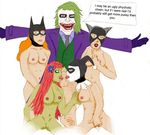  batgirl batman dc harley_quinn joker poison_ivy 