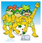  bowser_jr iggy_koopa koopalings lemmy_koopa nintendo super_mario_bros. 