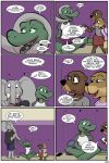  2018 alligator angie_(study_partners) anthro beaver breasts clothed clothing comic crocodilian dialogue elephant english_text female lisa_(study_partners) male mammal mustelid otter ragdoll_(study_partners) reptile rodent sarah_(study_partners) scalie sitting size_difference speech_bubble study_partners text thunderouserections 