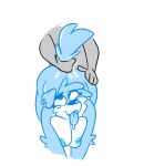  ahegao ambiguous_penetration anon anthro big_breasts blue_fur breasts canine cum female fur furgonomics furry-specific_piercing looking_pleasured male male/female mammal nipples penetration piercing pixyl_(pixylbyte) pixylbyte saliva tail_grab 
