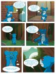  comic crossover digimon forest gatomon invalid_color love male oriont park sad thoughts tree vee_stitch veemon 