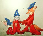  2018 anthro canine clothed clothing disney female fennec finnick fox fully_clothed fur group hat judy_hopps lagomorph male mammal mortic_ox nick_wilde simple_background zootopia 