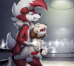  anal anal_penetration animal_genitalia animal_penis balls bruised canine canine_penis claws cum cum_in_ass cum_inside cum_while_penetrated cumshot dacad dog duo ejaculation erection exhibitionism fight fur hands-free knot knotting lycanroc male male/male mammal midnight_lycanroc nintendo open_mouth orgasm penetration penis pok&eacute;mon pok&eacute;mon_(species) public red_eyes red_fur sex size_difference smeargle smile tears teeth tongue video_games were werewolf white_fur 