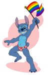  6/26 alien anthro anthrofied barefoot briefs bulge clothing cub disney english_text experiment_(species) flat_colors lilo_and_stitch looking_at_viewer male mammal open_mouth rainbow_flag rainbow_symbol smile solo stitch teeth text tonio_(artist) underwear young 