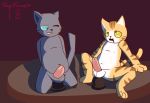  anal anal_masturbation blush cat cute dildo dildo_sitting drooling erection feline gaycoon69 group_masturbation kuehiko_roshihara male male/male mammal masturbation penetration penis saliva sex_toy tagme tapio_chatarozawa urethra working_buddies! 