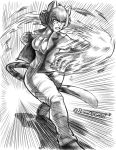  action_pose anthro blaise_shirazi breasts clothing feline female fight fire fur hair hi_res invalid_tag jacket mammal open_mouth pants pltnm06ghost pose punch punching shirt short_hair sketch solo speed_lines stripes tiger 