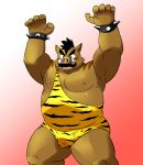  anthro blush boar bulge clothed clothing kemono male mammal open_mouth porcine shiba-kenta skimpy sweat sweatdrop takeshi_inoyama teeth tusks wrestling_singlet 