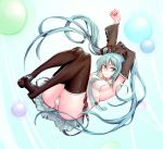  cameltoe hatsune_miku heels onceskylark pantsu shimapan thighhighs vocaloid 