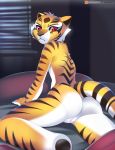  anthro butt feline female fur kung_fu_panda looking_at_viewer mammal master_tigress pussy solo stripes tiger tsampikos 