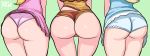  3girls ass blonde_hair brown_hair curvy dress hips huge_ass long_hair mario_(series) multiple_girls nintendo panties princess princess_daisy princess_peach r3dfive rosalina_(mario) shirt skirt super_mario_bros. super_mario_galaxy super_mario_land take_your_pick thick_thighs thighs underwear upskirt wide_hips 