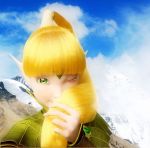  3d blonde_hair dragon_nest elf green_eyes liya_(dragon_nest) 