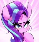  2017 blue_eyes digital_media_(artwork) equine female feral friendship_is_magic hair headshot horn horse looking_at_viewer mammal multicolored_hair my_little_pony open_mouth pony solo sourspot starlight_glimmer_(mlp) teeth two_tone_hair unicorn 