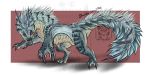  2018 capcom digital_media_(artwork) dragon drerika feral fur hair horn male monster_hunter tobi-kadachi video_games watermark 