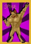  anthro hyena invalid_tag male mammal muscular nude smash_champs solo spike_(disambiguation) video_games 