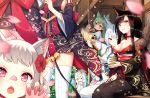  &gt;_&lt; :3 akagi_(azur_lane) akashi_(azur_lane) animal animal_ears animal_on_head ass azur_lane bangs black_hair black_kimono blue_eyes blue_hair blunt_bangs blurry blurry_foreground blush blush_stickers breasts cat cat_ears cat_on_head cherry_blossoms cleavage climbing closed_mouth commentary_request cup dated day depth_of_field dress eyebrows_visible_through_hair fingernails fox_ears fox_tail fur_trim fusou_(azur_lane) green_hair hair_ornament hairclip highres holding japanese_clothes kaga_(azur_lane) kimono large_breasts long_fingernails long_hair long_sleeves looking_at_viewer multiple_girls nail_polish on_head open_mouth outdoors panties pantyshot pantyshot_(standing) parted_lips petals pink_hair pink_nails porch short_dress short_eyebrows short_hair signature silver_hair sitting skindentation slit_pupils smile standing tail thighhighs underwear universal_bullin_(azur_lane) v-shaped_eyebrows very_long_hair white_dress white_hair white_kimono white_legwear white_panties wide_sleeves x_hair_ornament yamashiro_(azur_lane) yasuyuki yellow_eyes yuudachi_(azur_lane) 