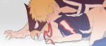  2boys anal blonde_hair boku_no_hero_academia male_focus multiple_boys penetration sex tagme tokoyami_fumikage yaoi 