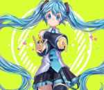  hatsune_miku komadori_ui seifuku tagme thighhighs vocaloid 