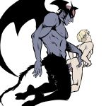  2boys akira_fudo anal ass devilman devilman_crybaby erection interspecies male_focus multiple_boys nude penetration penis ryo_asuka sex size_difference tail wings yaoi 