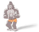  anthro ape bulge cotton_(artist) gorilla johnny_(sing) male mammal primate sing_(movie) solo 
