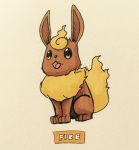  2017 3_toes alternate_color alternate_species ambiguous_gender black_nose brown_eyes brown_fur canine cute eevee eeveelution english_text fak&eacute;mon feral firefightdex flareon fluffy fluffy_tail front_view full-length_portrait fur fusion hatching_(technique) head_tuft hi_res hybrid long_ears looking_up mammal marker_(artwork) mfanjul mixed_media multicolored_fur neck_tuft nintendo nude open_mouth pen_(artwork) pink_tongue pok&eacute;mon pok&eacute;mon_(species) pok&eacute;mon_fusion portrait quadruped shadow simple_background sitting solo text toes tongue toony traditional_media_(artwork) tuft two_tone_fur video_games white_background yellow_fur yellow_tail 
