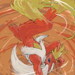  2007 aliasing ambiguous_gender anthro arm_tuft avian beak biped bird blaziken blue_eyes digital_drawing_(artwork) digital_media_(artwork) feathers handstand leg_tuft low_res multicolored_feathers nintendo nude orange_theme pok&eacute;mon pok&eacute;mon_(species) red_beak red_feathers red_tail short_tail side_view slim solo tail_feathers video_games warm_colors white_feathers yellow_feathers サソ 