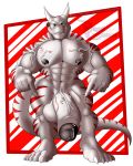  anthro balls big_balls big_penis darius_leodragon dragon half-erect huge_penis humanoid_penis looking_at_viewer male muscular muscular_male nipple_piercing nipples nude pecs penis piercing pointing_at_penis smile solo standing vein veiny_muscles veiny_penis 