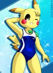  anthro clothing female g-sun mammal nintendo pikachu pok&eacute;mon pok&eacute;mon_(species) solo swimsuit teenager video_games young 