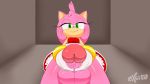  amy_rose balls bedroom_eyes clothing dickgirl dress excito first_person_view half-closed_eyes hedgehog humanoid_penis intersex looking_at_viewer looking_down mammal no_underwear penis seductive solo sonic_(series) submissive submissive_pov 